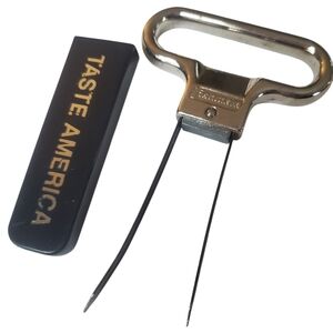 Franmara "Ah-So" 2 prong cork puller. Made In Italy. "Taste America"